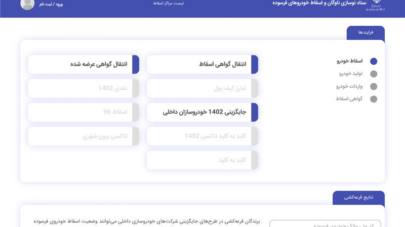 ۱۹ هزار پذیرفته شده مرحله دوم طرح جایگزینی خودروهای فرسوده هرچه سریعتر در سامانه ستاد ثبت‌نام کنند